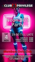Neon 80’s Party